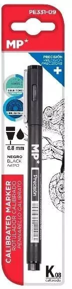 Marker precyzyjny kaligraficzny 0,8mm czarny - tantis.pl