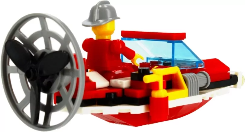 Klocki konstrukcyjne Alleblox Straż Pożarna 96-104 elementy, mix - tantis.pl
