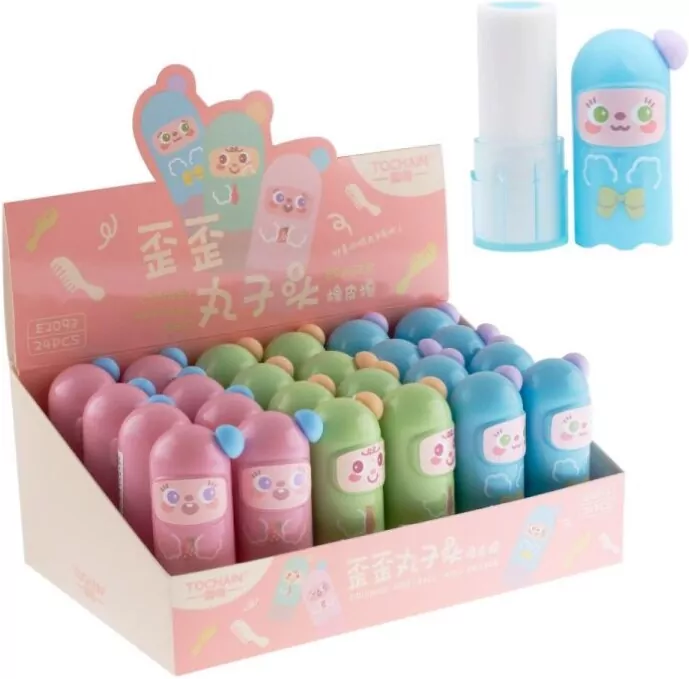Display Gumka do ołówka w obudowie Baby Face 24 szt. - tantis.pl