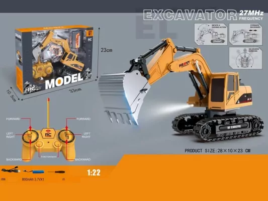Koparka R/C 27MHz światło dźwięk sterowanie łyżką