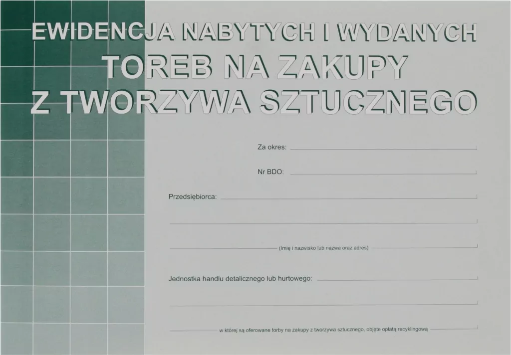 Ewidencja nabytych i wydanych toreb na...S-200-3 - tantis.pl