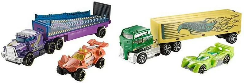 Hot Wheels Ciążarówka + Autko Rock n' Race - tantis.pl
