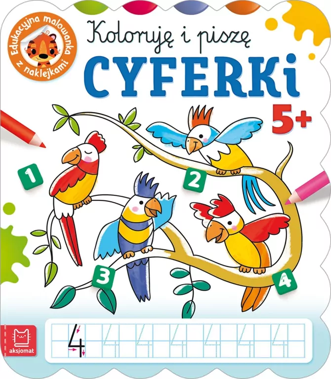 Koloruję i piszę CYFERKI. Edukacyjna malowanka - tantis.pl