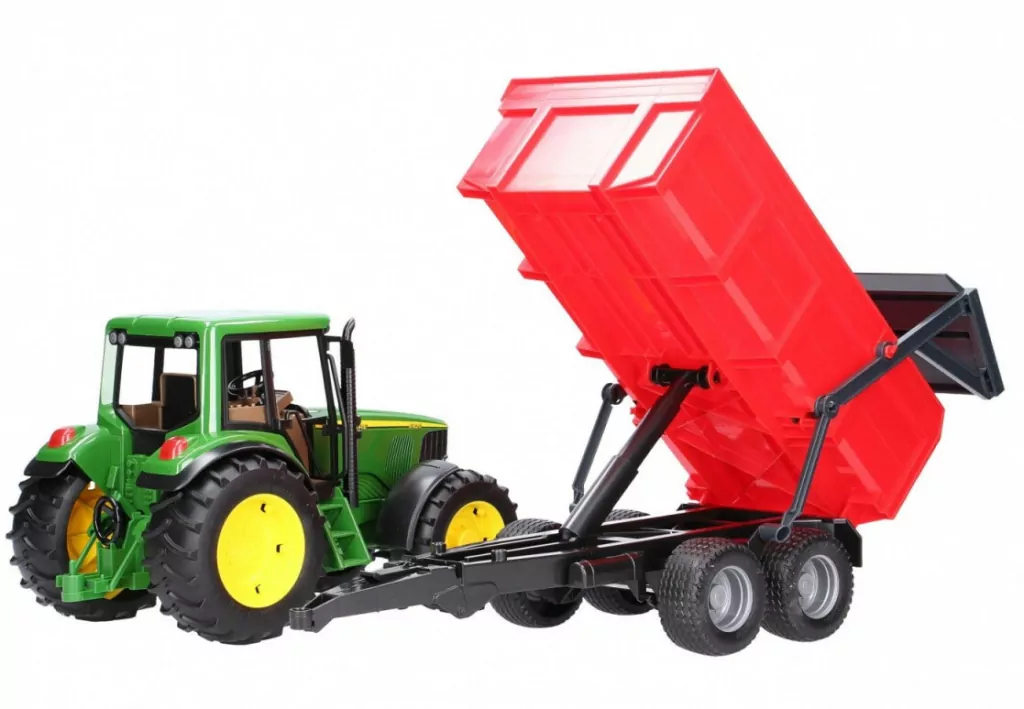 Traktor John Deere 6920 z wywrotką czerwoną - tantis.pl
