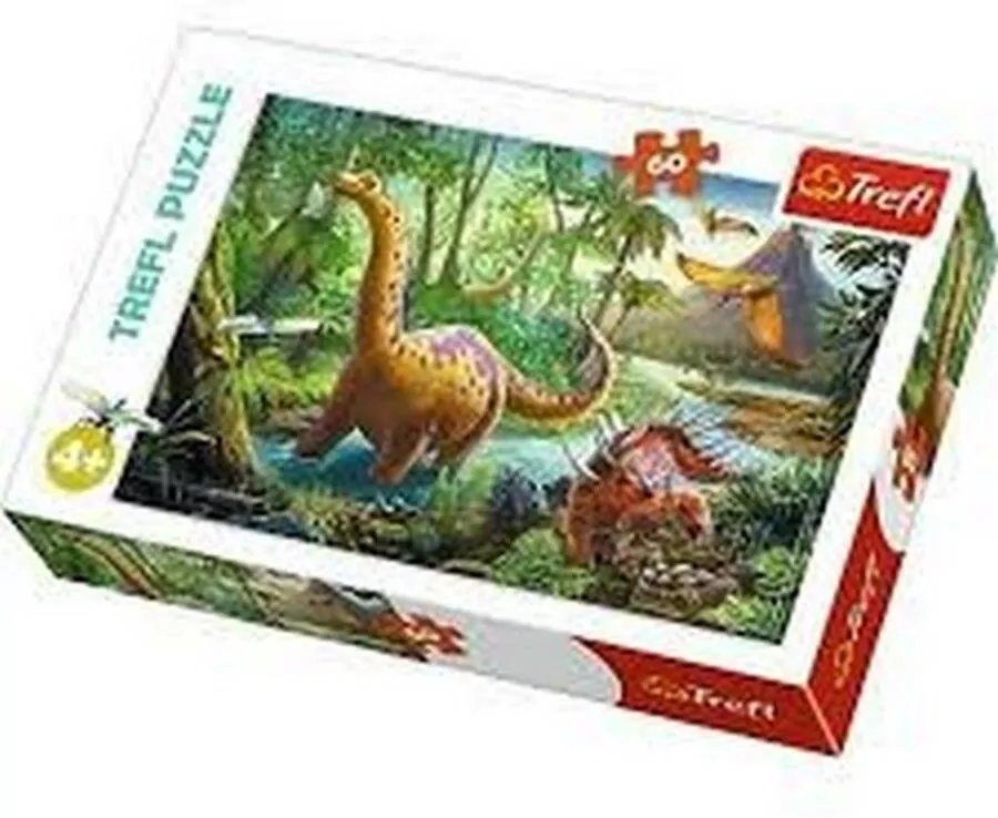 Puzzle 60. Wędrówka dinozaurów 17319 - tantis.pl
