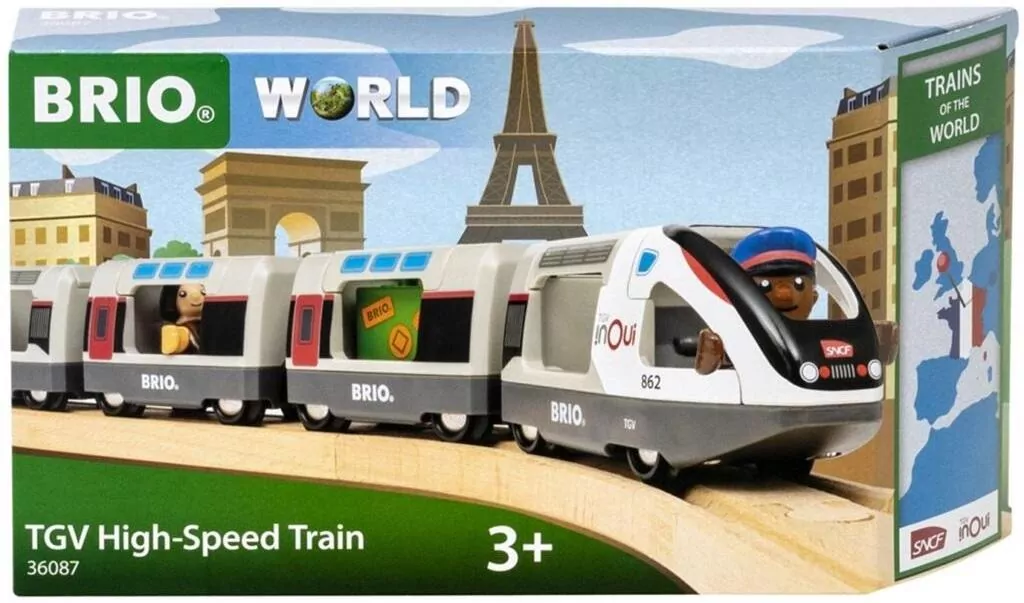 Brio. Pociągi świata Pociąg TGV INOUI, 7 elementów - tantis.pl