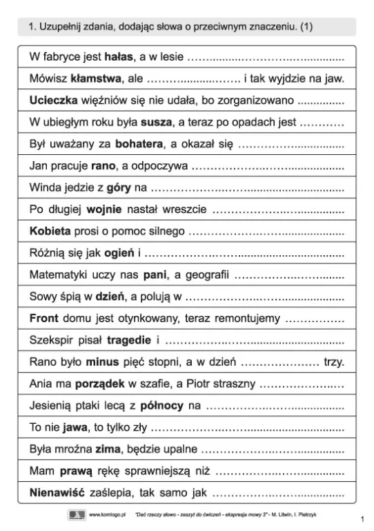 Dać rzeczy słowo. Ekspresja. Poziom 3. Zeszyt ćwiczeń - tantis.pl