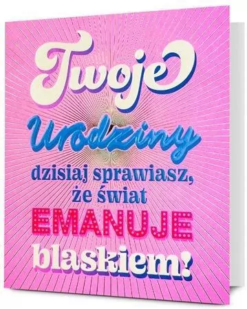 Karnet B6 Urodziny - tantis.pl