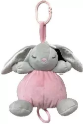 Pozytywka króliczek szary 18cm