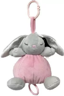 Pozytywka króliczek szary 18cm