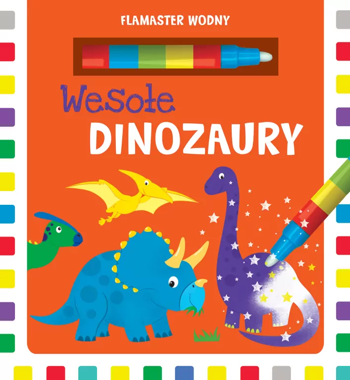 Wesołe dinozaury. Flamaster wodny - tantis.pl