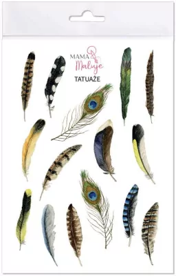 Tatuaże zmywalne Pióra