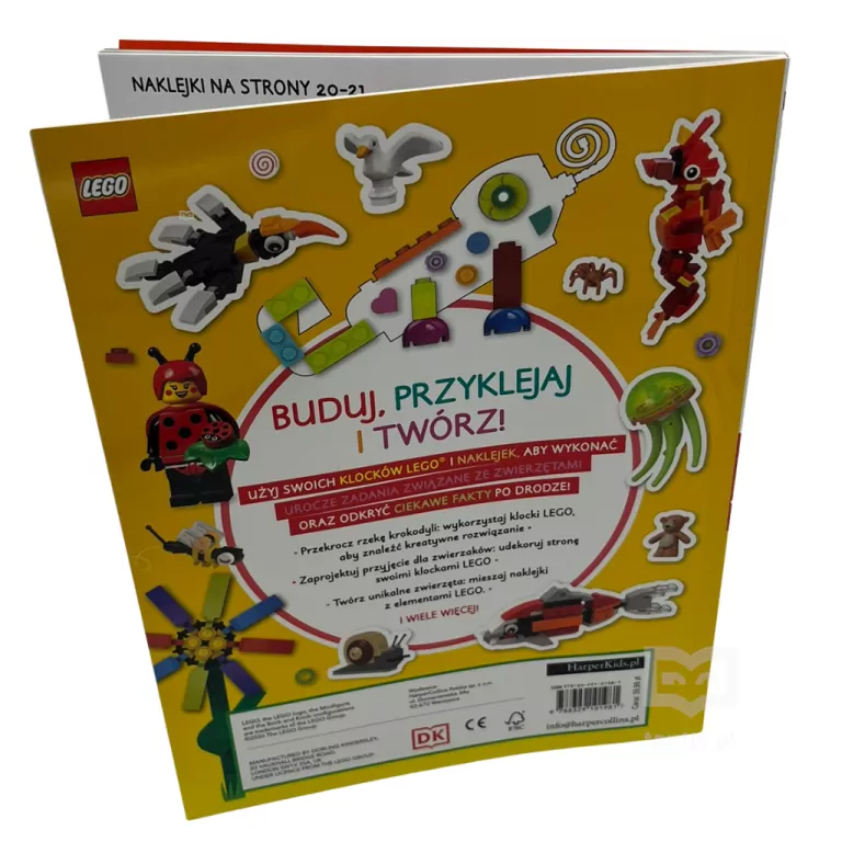 LEGO świat. Zabawy z naklejkami. Zwierzęta - tantis.pl