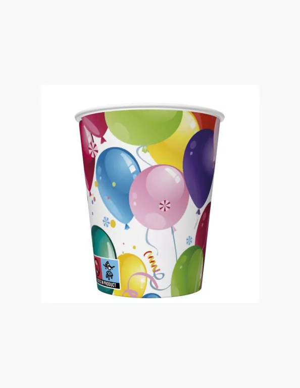 KUBEK PAP 250ML BALONY PM OP8SZT FOL - tantis.pl
