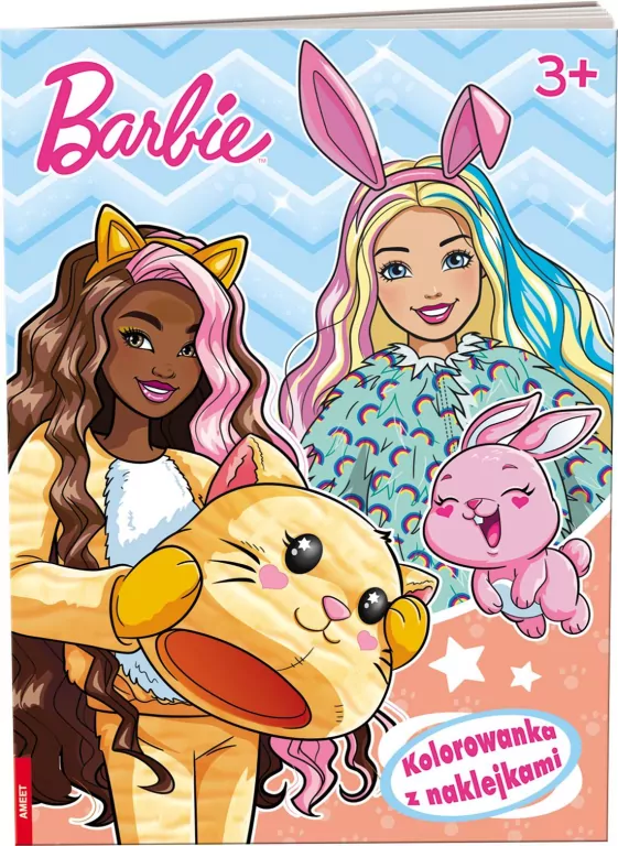 Barbie. Kolorowanka z naklejkami - tantis.pl