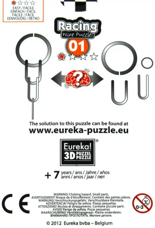 Łamigłówka druciana Racing nr 01 - poziom 1/4 G3 - tantis.pl