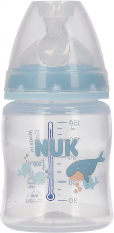 NUK. First Choice. Butelka z silionowym smoczkiem. 150 ml - tantis.pl