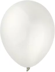 Balony Decomex metallic Pearl White