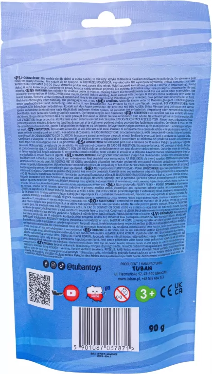 Fluffy Sand. Puszysty piasek niebieski 90g - tantis.pl