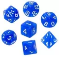 Komplet kości REBEL RPG - Kamienie Księżycowe - Lapis Lazuli - tantis.pl