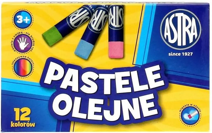 Pastele olejne. 12 kolorów - tantis.pl