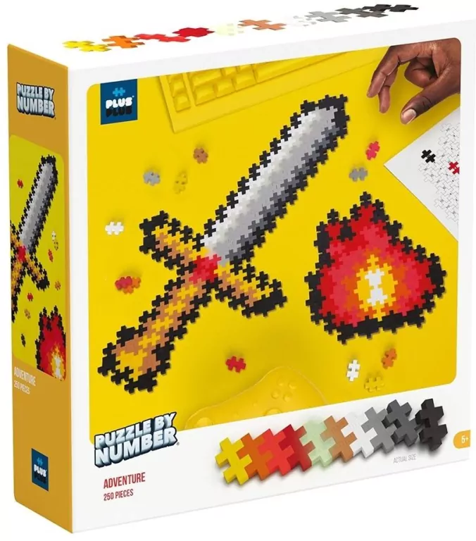 Puzzle By Numbers Przygoda. Klocki Plus-Plus - tantis.pl