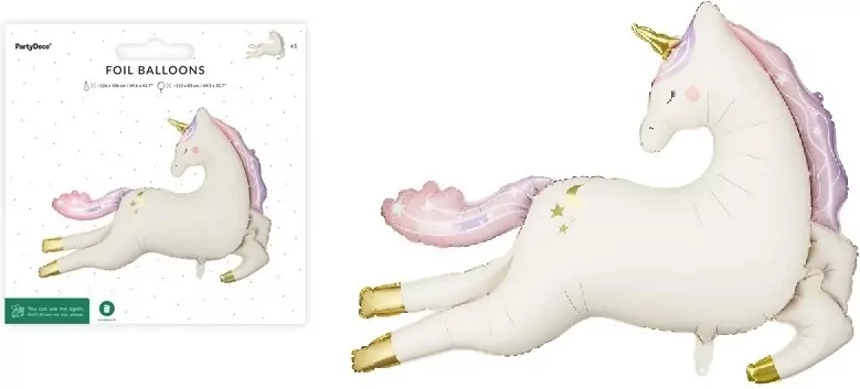 Balon foliowy Jednorożec 113x83cm - tantis.pl