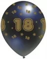Balon 18 czarno-złoty - tantis.pl
