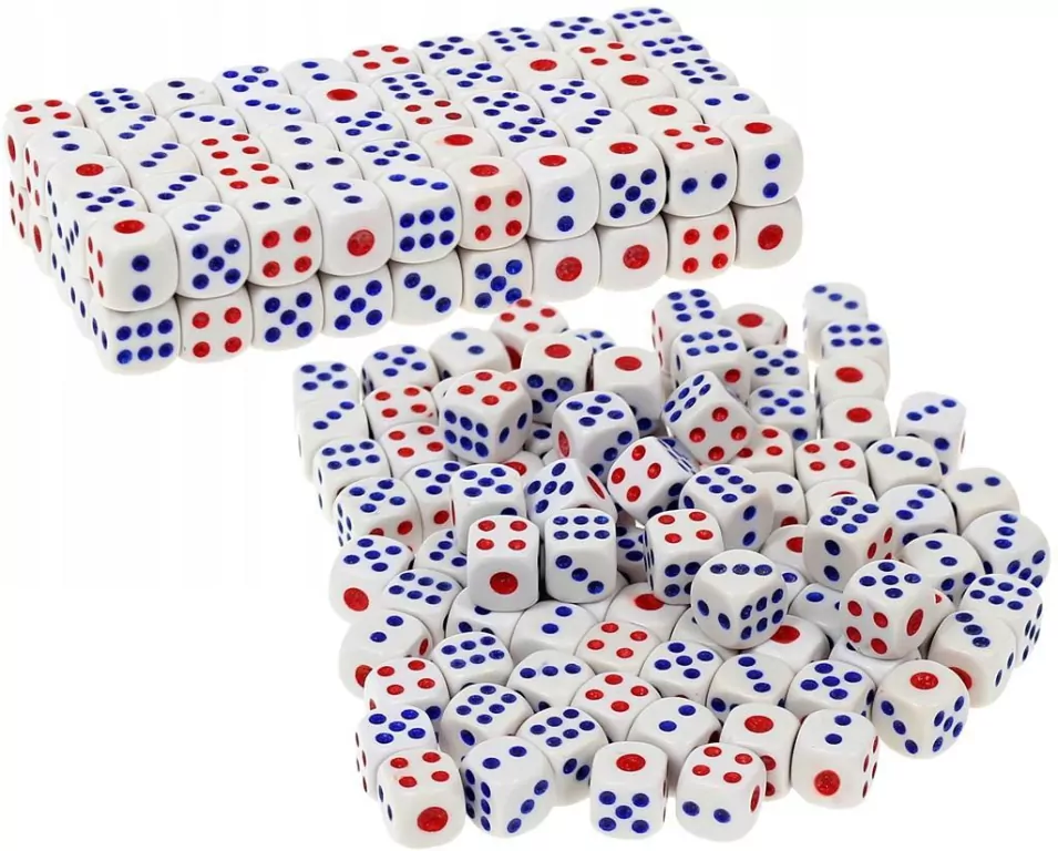 Kostka do gry kolorowe oczka 1.6cm - tantis.pl