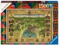 Puzzle 1500 Mapa Hogwartu - tantis.pl