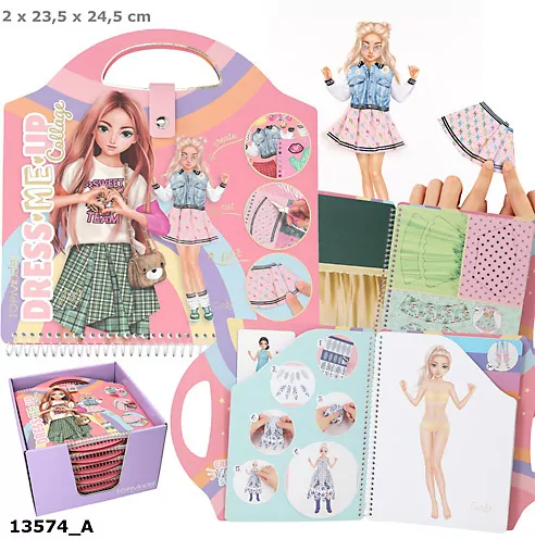 Zestaw Dress Me UP Top Model Collage Book 13574A - tantis.pl