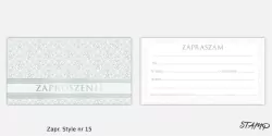 Zaproszenie Style nr 15