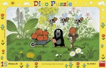 Puzzle 15 Krecik na wycieczce DINO - tantis.pl