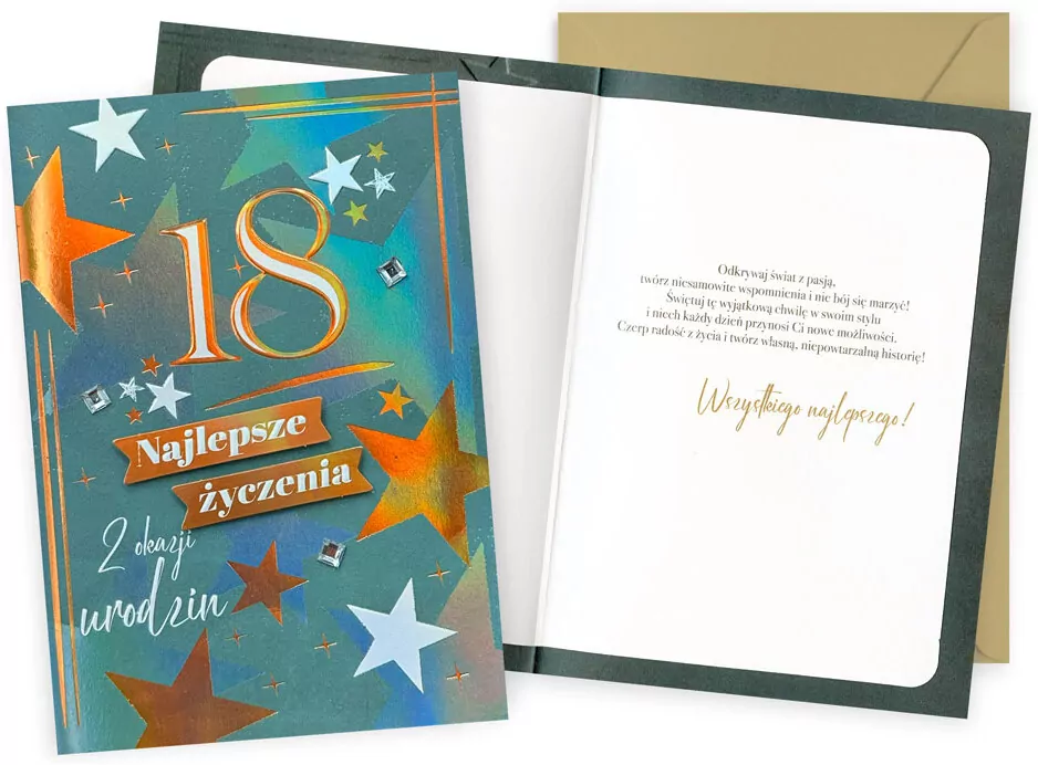 Karnet Urodziny 18 - tantis.pl