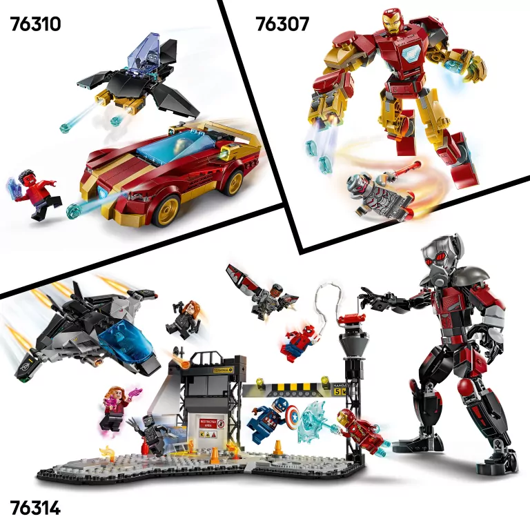 LEGO® SUPER HEROES 76313 Logo MARVEL z minifigurkami - tantis.pl