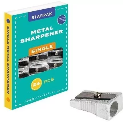 Temperówka szkolna metalowa p24 STARPAK,cena za - tantis.pl
