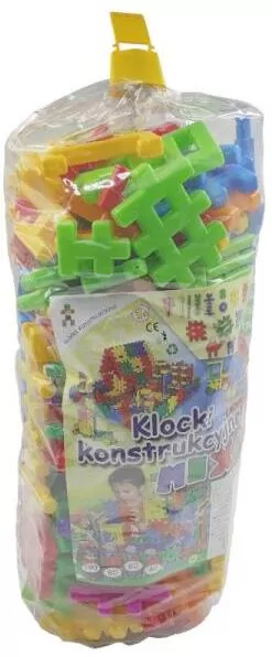 Klocki konstrukcyjne 150 elementów. Mix - tantis.pl