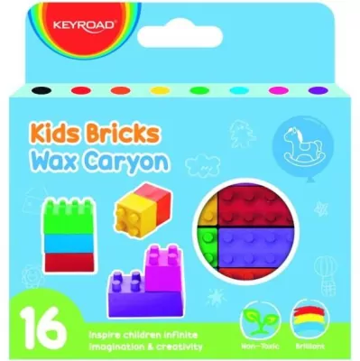 Kredki woskowe klocki 16 kolorów