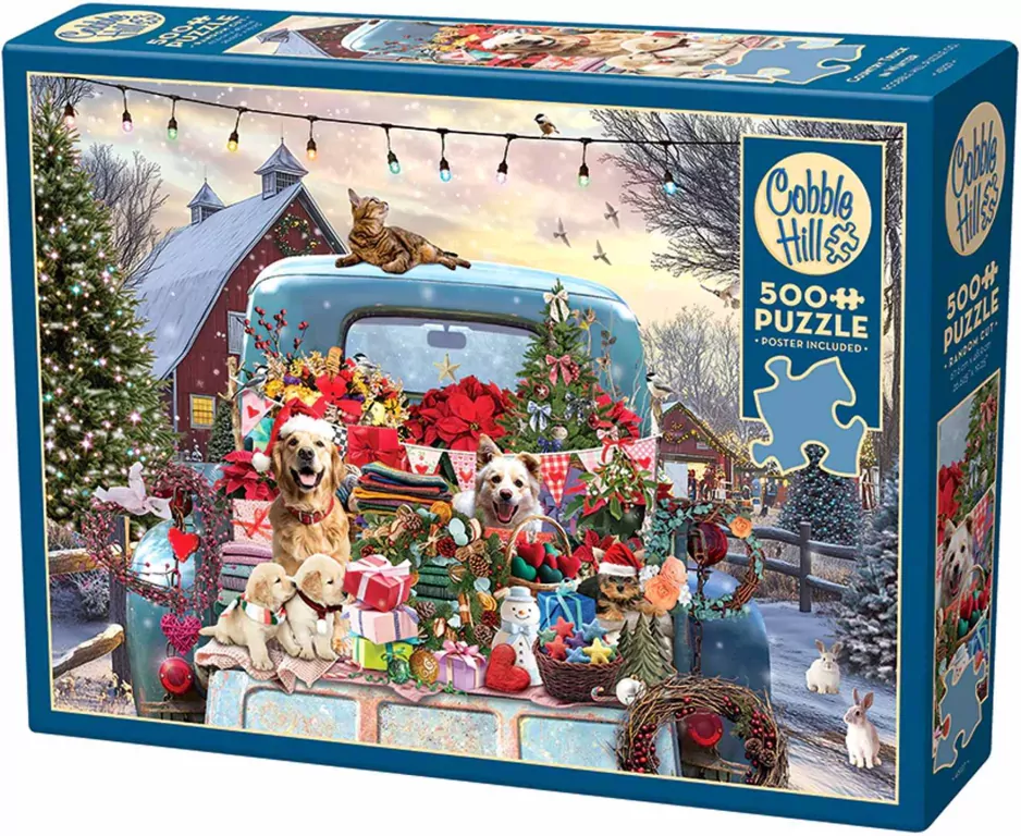Puzzle 500 Zimowa przejażdżka 113769 - tantis.pl