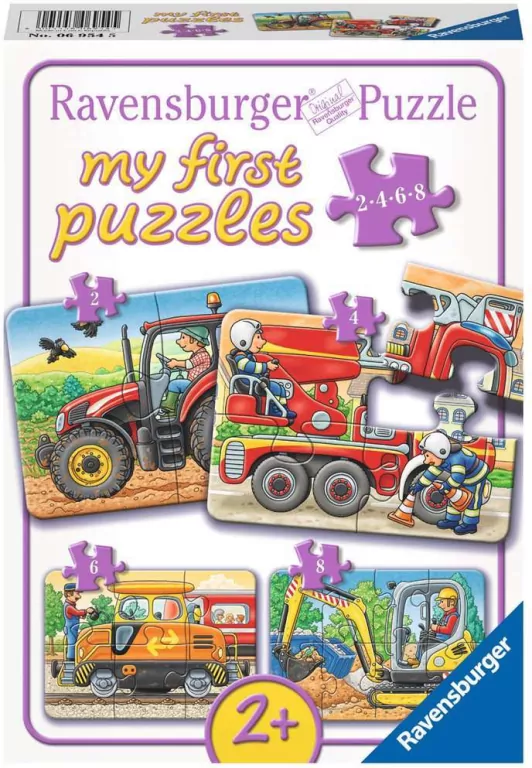 Ravensburger. W pracy. Puzzle 2/4/6/8 elementów - tantis.pl