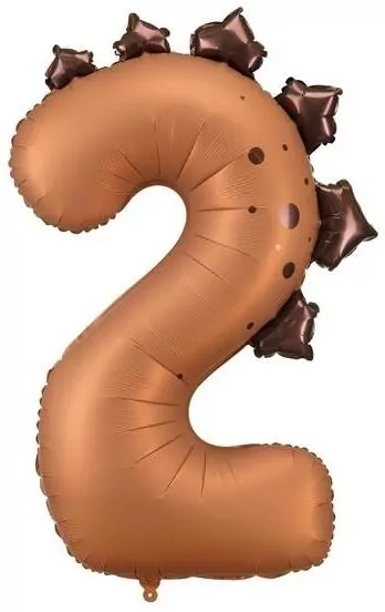 Balon foliowy cyfra 2 Dinozaur 92cm - tantis.pl