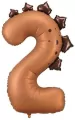 Balon foliowy cyfra 2 Dinozaur 92cm - tantis.pl