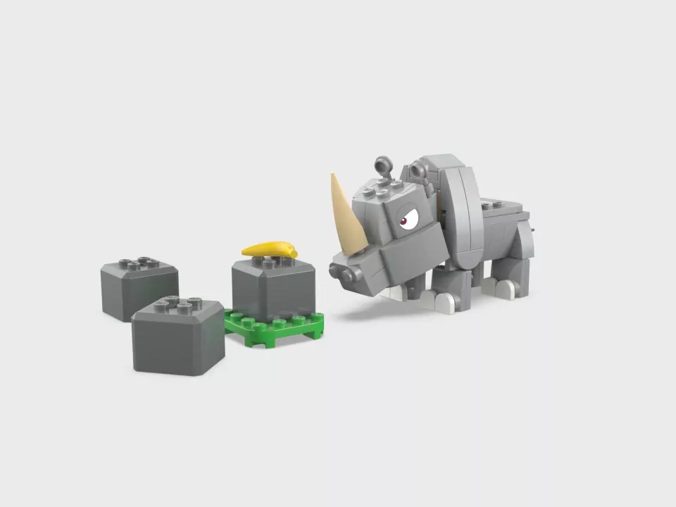 LEGO® Super Mario. Nosorożec Rambi — zestaw rozszerzający. 71420 - tantis.pl