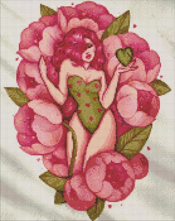 Diamentowa mozaika - Delikatność wiosny 40x50cm - tantis.pl