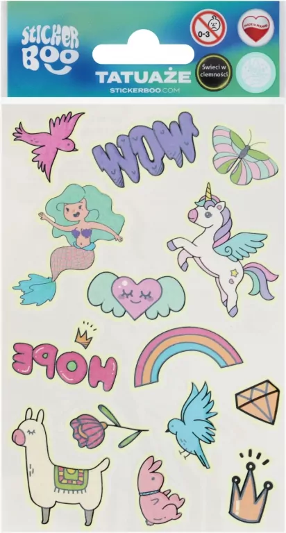 Tatuaż świecący w ciemności Girl - tantis.pl