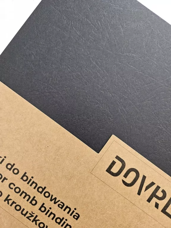 Okładka do bindowania A4, skóra Delta, Czarna - tantis.pl