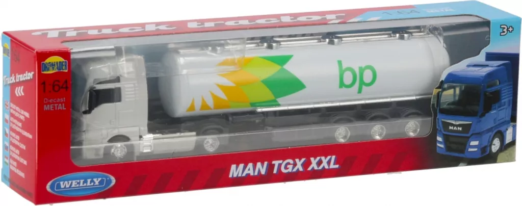 WELLY TRUCK. Ciężarówka 1:64 MAN TGX OIL TANKER 58013 - tantis.pl