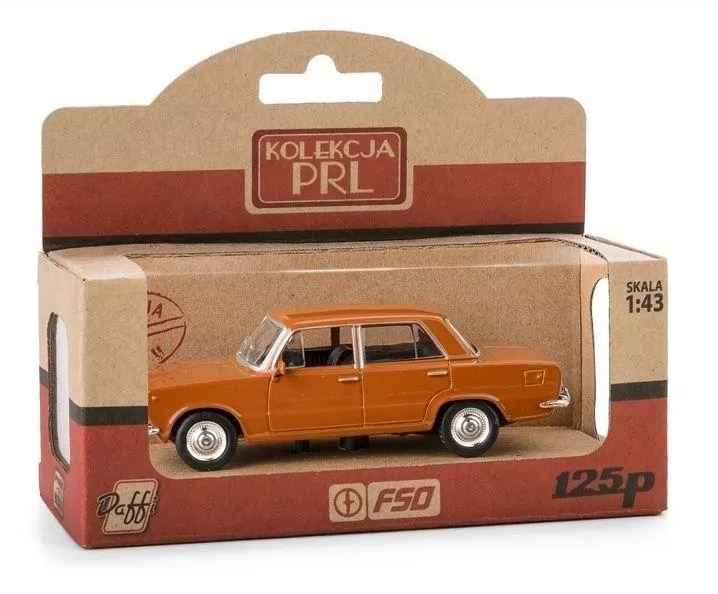 Kolekcja PRL Fiat 125p, brązowy - tantis.pl