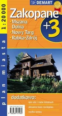 Nowy Targ/Zakopane plus 3 - plan miasta Demart - tantis.pl