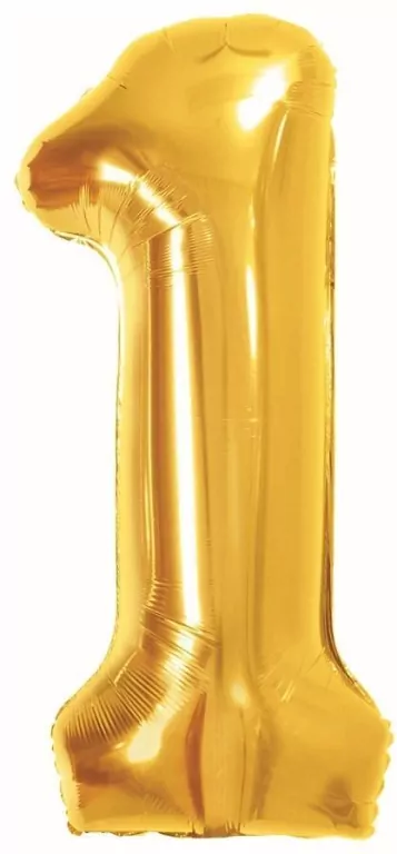 Balon foliowy B&C 1 Royal gold 85cm - tantis.pl